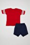 Baby Boy Printed Short Sleeve T-Shirt Shorts Set of 2 C6088A524Sm - 5