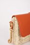 Women's Long Strap Straw Crossbody Bag B9040Axns - 4