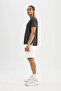 Defactofit Standard Fit Crew Neck Sportsman Heavy Fabric Basic Plain Short Sleeve T-Shirt C2829Ax24Sm - 5