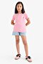 100% Cotton Jean Shorts for Girls C9302A824Sm - 4