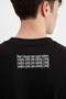 100% Cotton Loose Fit Crew Neck Back Print Short Sleeve T-Shirt C2244Ax24Sm - 6