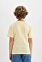 Boy's Crew Neck Printed Short Sleeve T-Shirt C4662A824Sm - 8