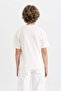 Crew Neck Printed Short Sleeve T-Shirt Boys D0439A824Hs - 7