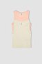 Girl's Crew Neck 2-Piece Undershirt B6704A824Sm