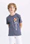 Boy's Avatar the Last Airbender Crew Neck Back Printed Short Sleeve T-Shirt C3109A824Hs - 3