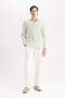 Viscose Trousers Regular Fit Straight Leg Pocket B4867Ax24Sp - 3