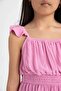 Girl's Strap Wrap Summer Dress D1292A824Sm - 4