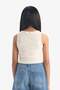 Crew Neck Printed Crop Tank Top for Girls C4717A824Sm - 8