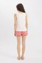 Pajama Suit Disney Mickey & Minnie Tank Top Elastic Waist Shorts-Fall in Love B8740Ax24Sm - 5