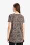 Long Fit Crew Neck Leopard Print Short Sleeve Combed Cotton t Shirt U1778Az24Sm - 6