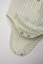Baby Boy Newborn 2-Piece Set Button-Down Collar Striped Short Sleeve Snap Fastener Body Socks C5182A524Sm - 4