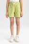 Pocketed Woven Tags Shorts Female Child Z8803A624Hs - 4