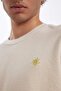 100% Cotton Oversize Wide Fit Crew Neck Printed Short Sleeve T-Shirt C0151Ax24Sm - 5