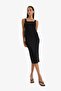 Bodycon Square Neck Ribbed Camisole Strap Midi Dress Z7577azgn1219mc - 2