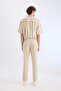 Jogger Pants Cotton Tight Legged Lace-Up Waist Elasticated Pockets Z6475Az24Sp - 6