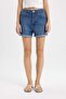 Mom Fit High Waist Jean Shorts C2380Ax24Sm