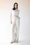 Linen Blend Pants Wide Leg Wide Loose Leg Basic Straight Double Pockets High Waist Standard Length C6021A - 2