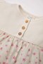Baby Girl Crew Neck Floral Ribbed Camisole Short Sleeve T-Shirt C3985A524SM - 2
