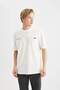 100% Cotton Comfort Regular Fit Comfortable Fit Crew Neck Back Printed Short Sleeve T-Shirt B4369Ax24Sp - 5
