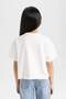 Snoopy Crew Neck Short Sleeve T-Shirt Girl's C4840A824Sm - 6
