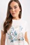 Crew Neck Printed Short Sleeve T-Shirt C3965AX24SP - 5