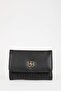 Women's Buckle Detail Crocodile Patterned Faux Leather Wallet C9395Axns
