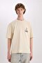 100% Cotton One Piece Oversize Crew Neck Back Print Short Sleeve T-Shirt B8098Ax24Sm - 3