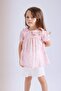 Big Collar Crinkle Viscose Floral Short Sleeve Blouse Baby Girl C3761A524Sm