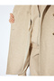 X Şahika Ercümen - Buttoned Stand Collar Scarfed Cashmere Coat with Pockets - 6