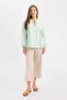 Regular Fit Crew Neck Long Sleeve Blouse C3821Ax24Sm - 2
