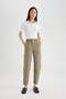 Paperbag Gabardine Trousers High Waist Pocket Basic Straight Standard Leg S2790Az24Sm - 3