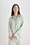 Regular Fit Satin Long Sleeve Shirt Z2989az24sp - 4