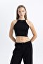 Coool Fitted Ribbed Camisole Basic Plain Undershirt C4080Ax24Sm - 3