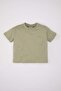 Baby Boy Crew Neck Short Sleeve T-Shirt B7005A524Sm