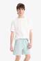 Slim Fit Narrow Leg Basic Shorts B8674Ax24Sm - 2
