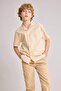 Oversize Wide Fit Polo Collar Seersucker Textured Short Sleeve Shirt for Boys B6620A824Sm - 3