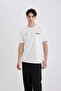 100% Cotton Regular Fit Crew Neck Back Printed Short Sleeve T-Shirt C3466Ax24Sp - 5
