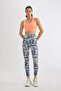 Defactofit Fitted Patterned Waist Saran Sports Leggings B4578Ax24Sp - 6
