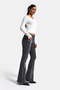 Women's Anthracite 4S6-14 Swl Mid Rise Flare Fit Belt Detailed Stretch Fabric Denim Jeans - 7