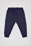 100% Cotton Basic Sweatpants with Elastic Waistband and Cuffs for Baby Boy B7014A524Sp