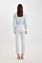 Sigaret Satin Trousers Normal Waist Basic Straight Waist Elastic Straight Leg J8743Az24Sm - 6