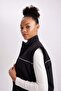 Light Thin Coat with Stand Collar and Detachable Sleeve Detail - Pocketed and Lined B2419Ax24Sp - 6