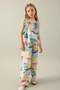 Girls Wide Leg Wide Leg Patterned Trousers B5046A824Sm - 3