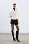 Wide Collar Glitter Fur - Stone - 2