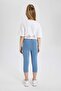 Girl's Midi Basic Plain Leggings B5656A824Sm - 6