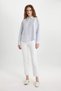 Oversize Wide Fit Striped Collar Bead Detail Oxford Long Sleeve Shirt B9322Ax24Sp - 6