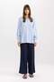 Wide Leg Wide Wide-Leg Stretchy Waisted Basic Plain Muslin Trousers Z3340Az24Sp - 3