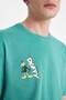 Looney Tunes Oversize Wide Fit Crew Neck Back Printed Short Sleeve T-Shirt B5505Ax24Sp - 5