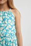 Girl's Strap Floral Combed Cotton Short Jumpsuit B4813A824Sm - 5