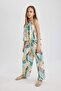 Girls Wide Leg Wide Leg Patterned Trousers B5046A824Sm - 5